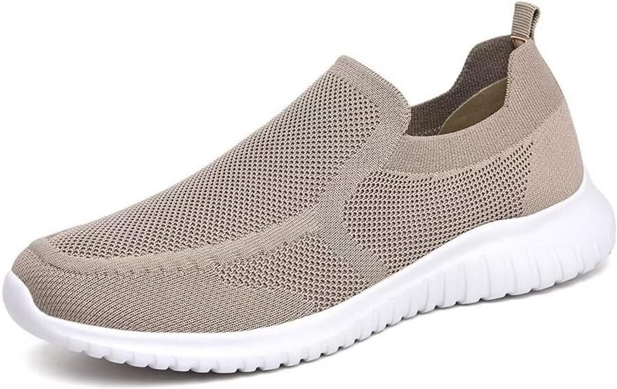 Herensportlaarzen Slip-On Ademend Lichtgewicht Fitness Wandelen Casual Zonder Veters