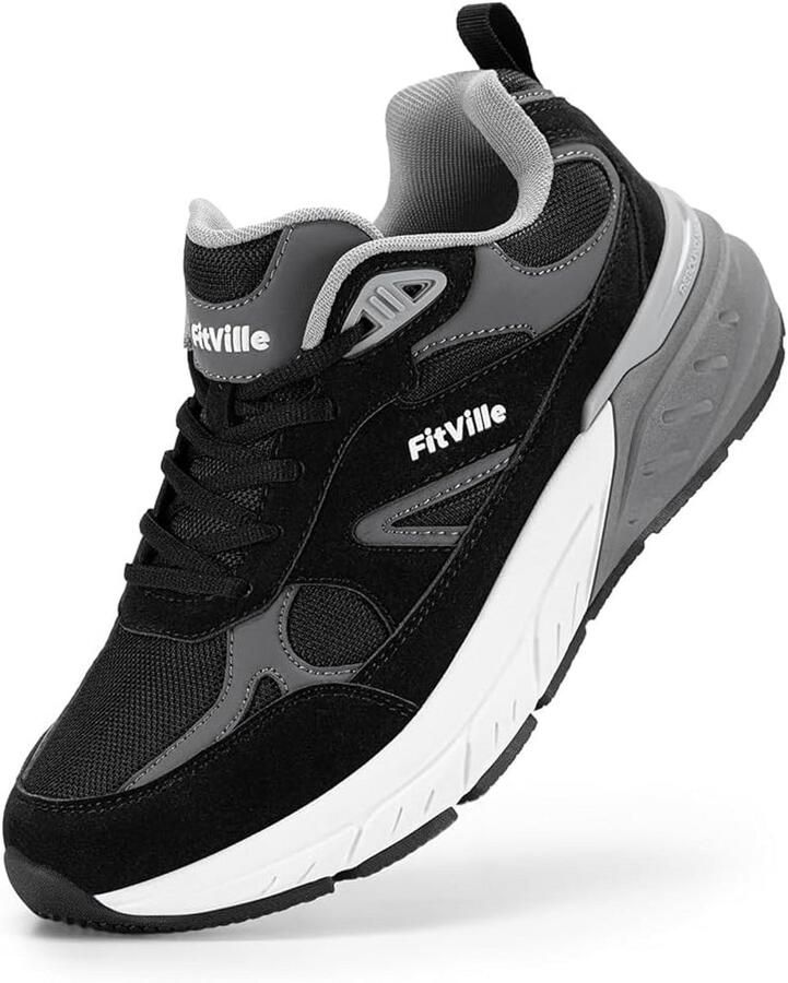 Extra Brede Heren Sportschoenen Loopschoenen Antislip Ademend voor Lopen en Fitness