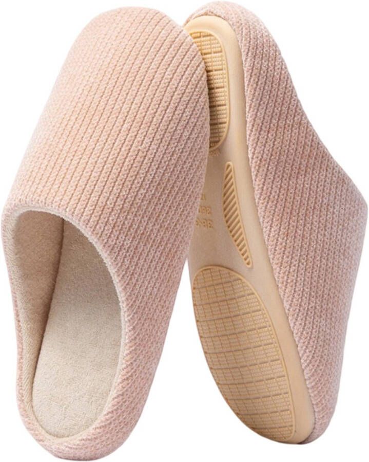 Herfst- en winter stille pantoffels XL Geschikt voor voeten 41-42 Binnenzoollengte Zoolbreedte Hakhoogte Binnenschoenen met antislip Stille en warme schoenen Geschikt voor zowel nen als