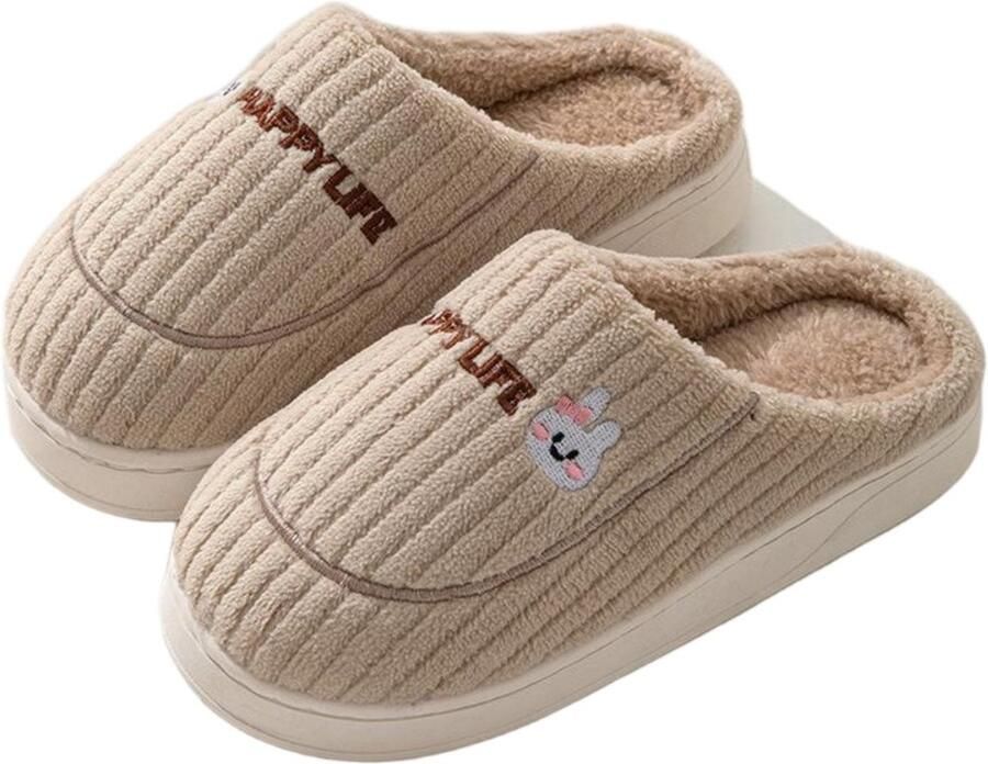 Herfst- en winterpantoffels M 40-41 Valt klein Bestel 1-2 maten groter Herfst- en winterpantoffels voor in de winter Katoenen pantoffels voor binnen Herfst- en winterbenodigdheden Warme benodigdheden Pantoffels