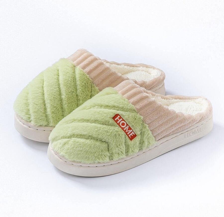 Herfst Winter pantoffels voor thuis L Binnenlengte Valt 1-2 maten kleiner Aanbevolen maten groter Dikke zool voor warm binnengebruik Gestructureerd antislip Dikke zool Pantoffels voor thuis