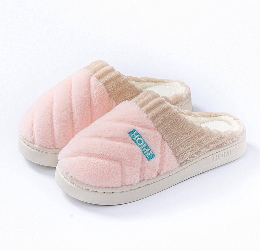 Herfst Winter pantoffels voor thuis L Binnenlengte Valt 1-2 maten kleiner Aanbevolen maten groter Dikke zool voor warm binnengebruik Gestructureerd antislip Dikke zool Pantoffels voor thuis