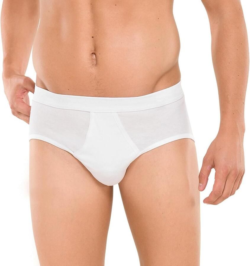 2 stuks sportslip met gulp Essential fijne rib heren slip (2-Pack)