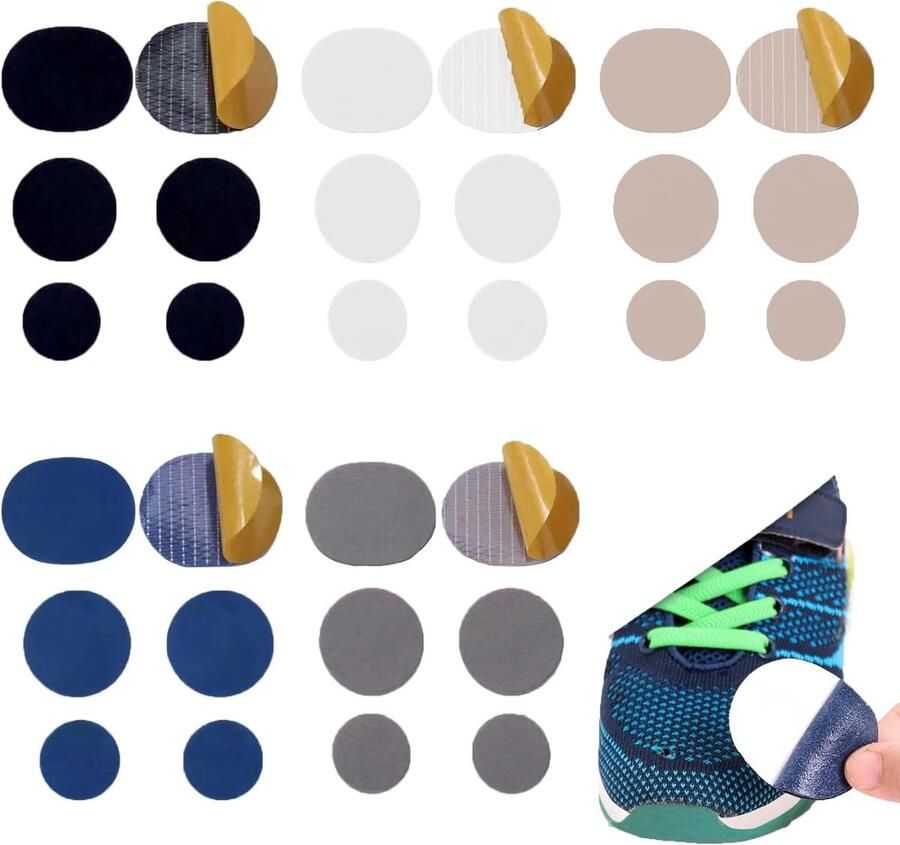Herstel Patches voor Schoenen met Geïntegreerde Lijm 30 Stuks Zelfklevend Waterdicht voor Neus en Hak van Sneakers Hakken en Leren Schoenen