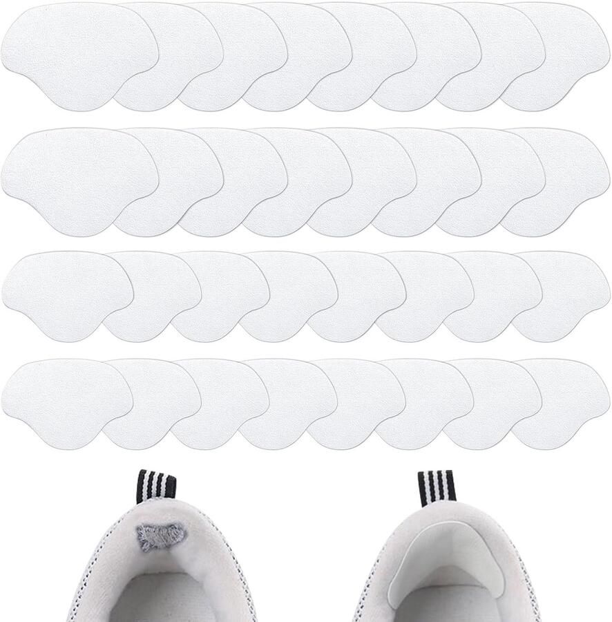 Herstelset voor Hakken 16 Paar Hechtingen voor Gaten Leren Schoenen Reparatie Bescherming voor Sneakers en Hakken 2 Maten Wit