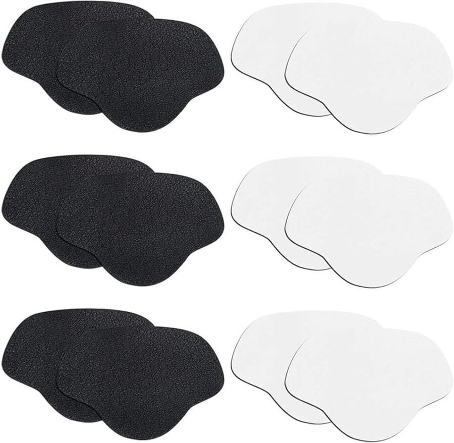 Herstelset voor hakken met 8 paar patches voor leren en sportschoenen ter bescherming van de hakken