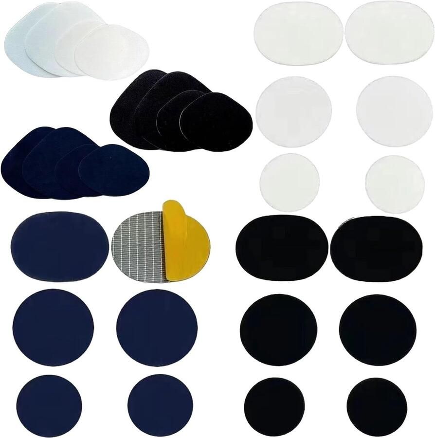 Herstel Patches voor Schoenen 24 Stuks Ronde Reparatie Patches voor Sneakers Gym Schoenen en Hakken Ideaal voor Kleding en Schadeherstel