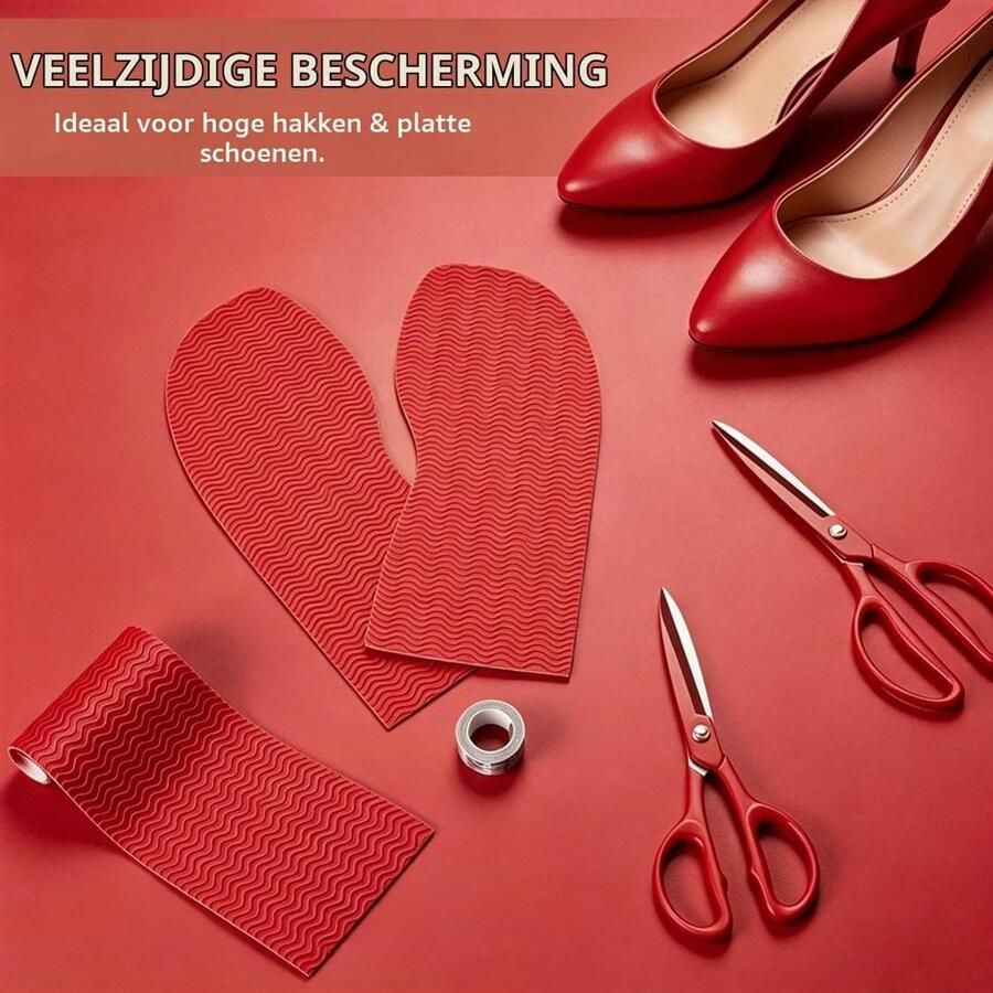Herstelset voor Schoenzolen Zelfklevende Antislip Rubber Zolen Reparatie Accessoires voor Heren- en schoenen Ideaal voor Vilt Hakken en Slippers