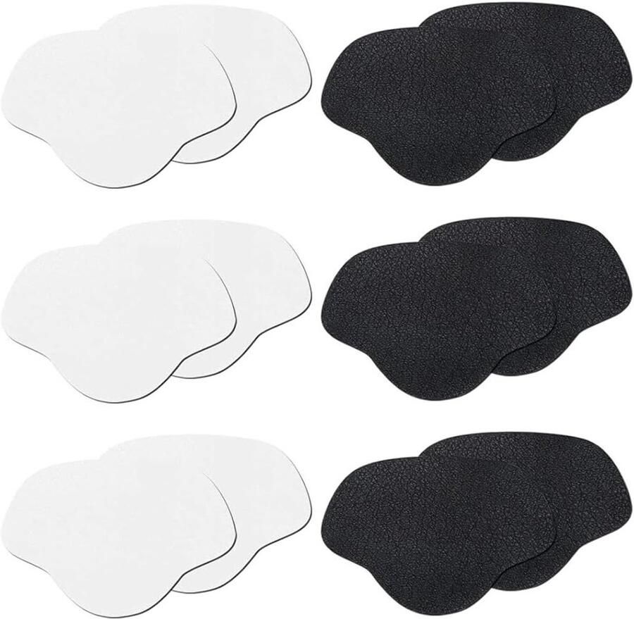 Herstelsets voor hakken: 8 paar reparatiepleisters voor leren en sportschoenen ter bescherming van de hak