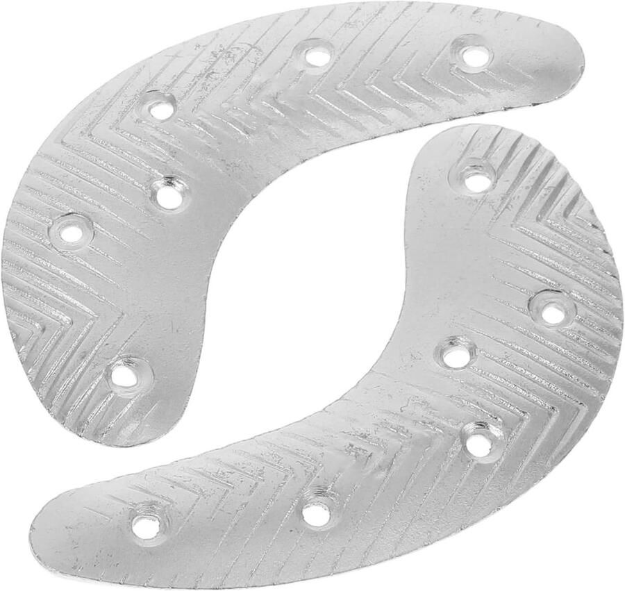 Hiel Reparatieplaten Schoenonderdelen Hak Schoenen Repareren Antislip Ontwerp Lengte Zilver