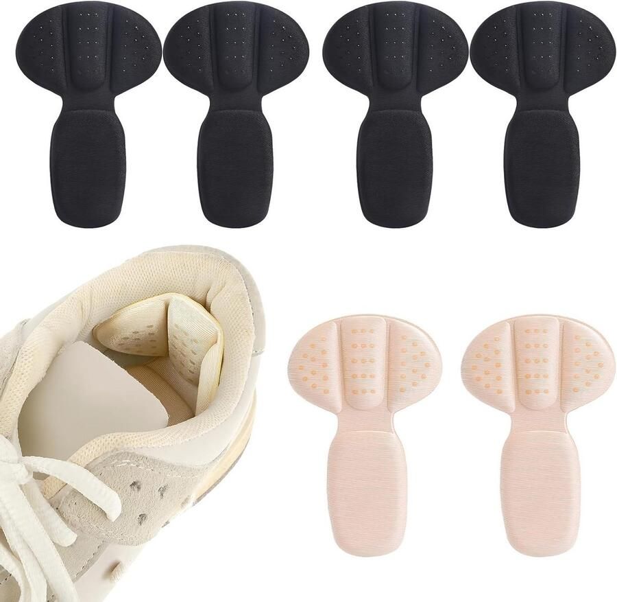 3 paar antislip hielkussens zelfklevende inlegzolen voor te grote schoenen comfort en ondersteuning voor sneakers en leren schoenen