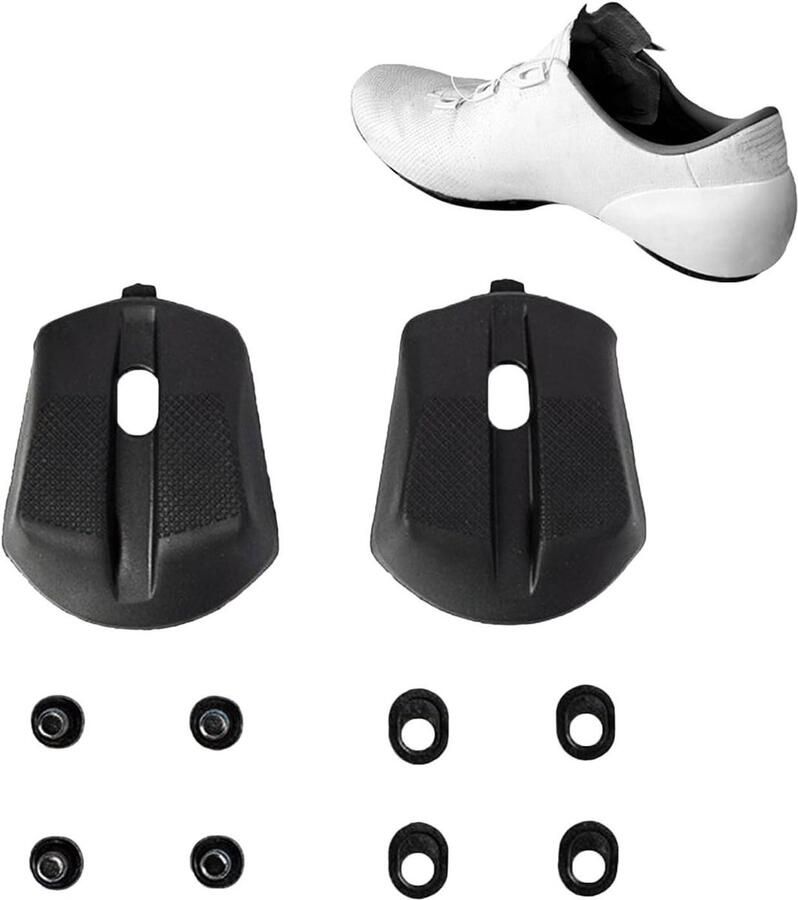 Hielpads voor schoenen Reparatie vervanging Fietsen onderhouden Verbeterde wrijving 10 x 5 x Zwart