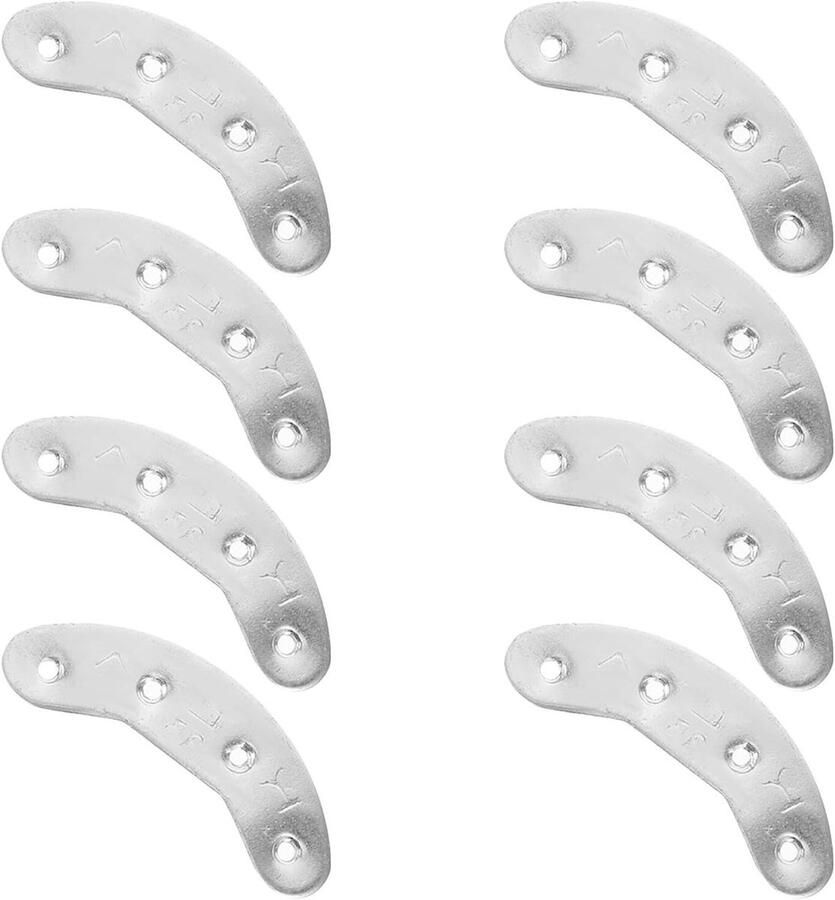 Hielplaat Reparatieset Schoenonderdelen Schoenen Repareren Antislip Ontwerp 4 Paar Zilver