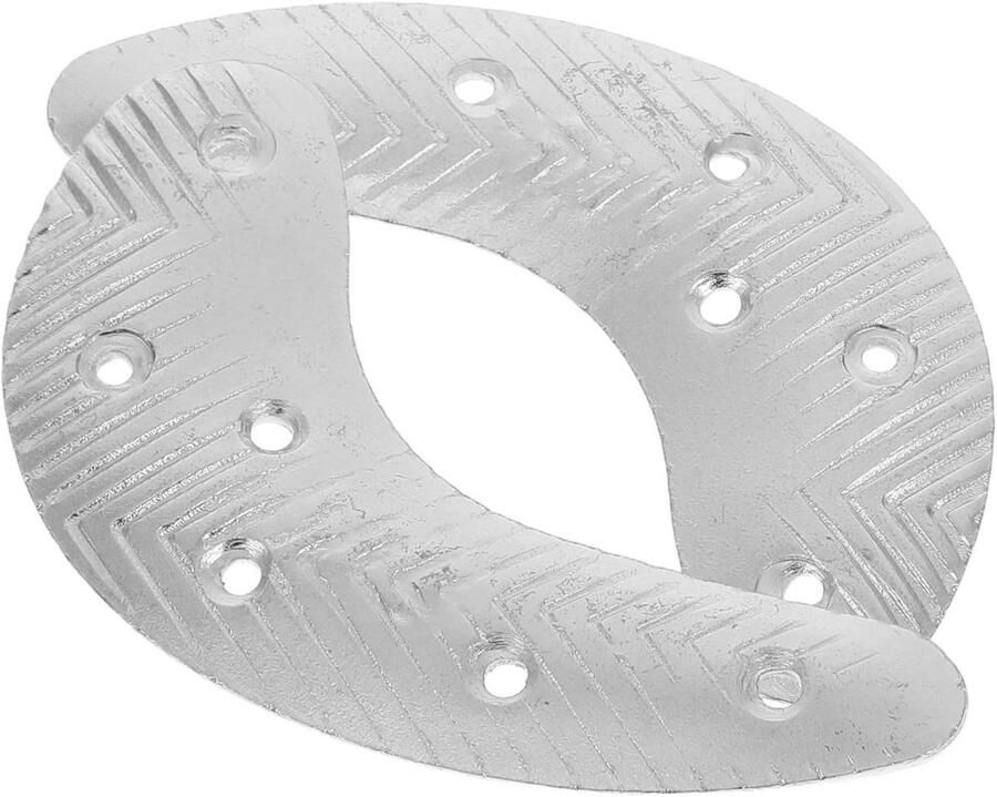 Hielplaten voor Schoenen Schoenreparatiepads Hiel Schoenen Repareren Robuust IJzeren Ontwerp 6.6 x Zilver