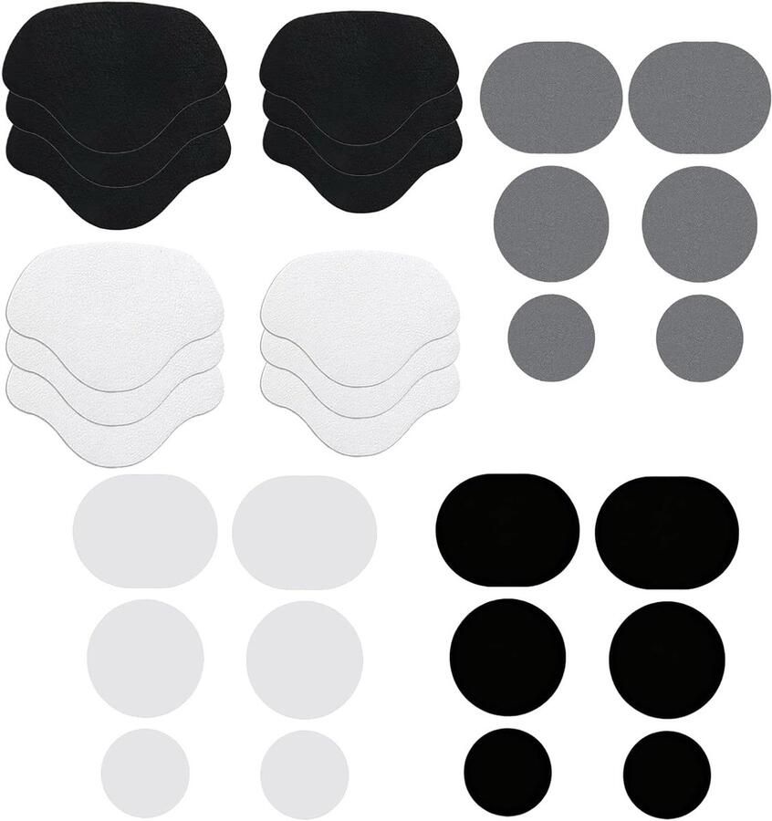 Hielreparatie set met 34 zelfklevende hielpatches voor optimale bescherming van schoenen ideaal voor sportschoenen leren schoenen en hoge hakken