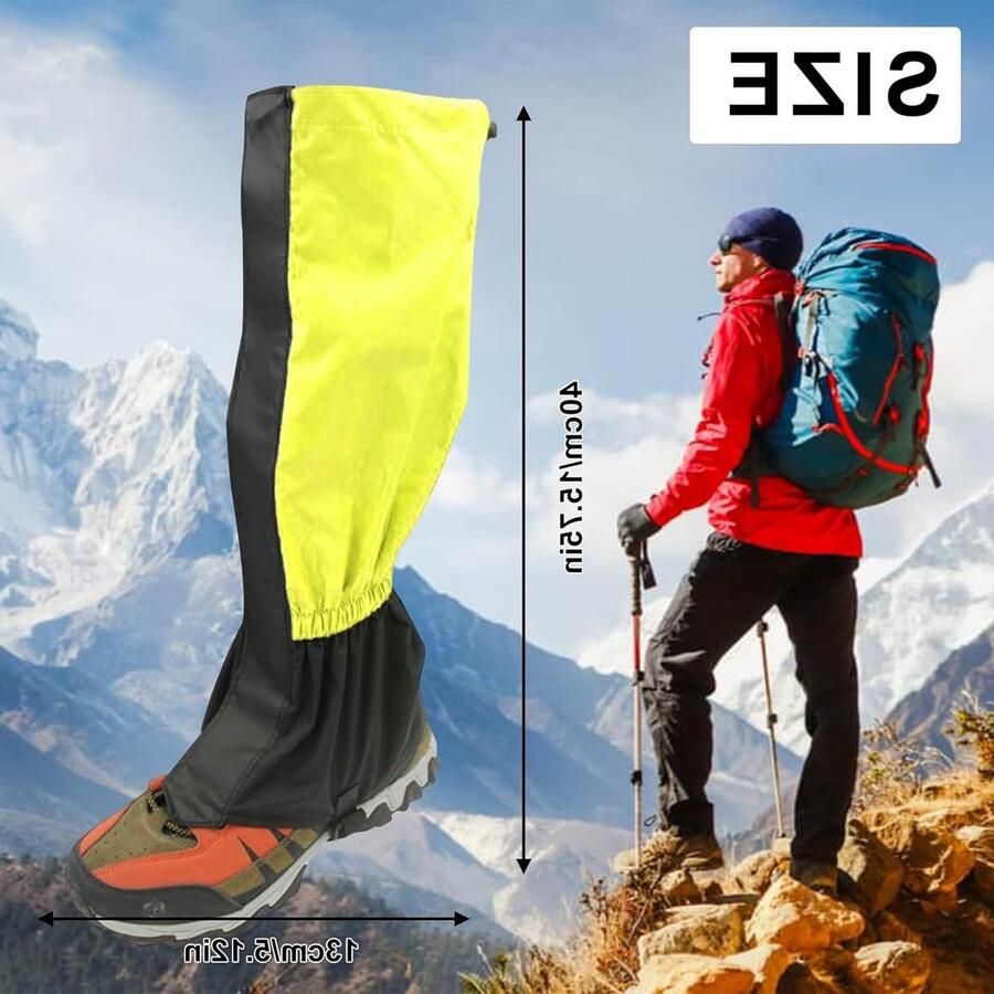 Hiking gaiters voor volwassenen ade d en waterdicht perfecte beenbescherming voor outdoor activiteiten en sneeuwwandelingen