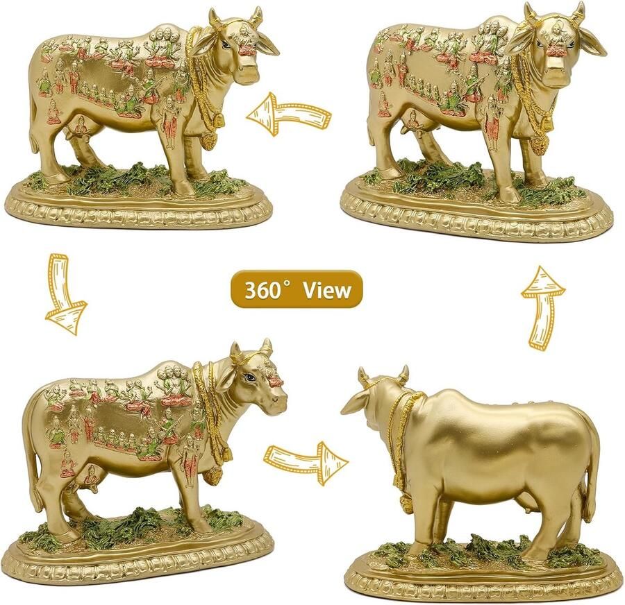 Hindu God Nandi koeienbeeld hindoeïsme diwali geschenken decor sculptuur Indiase bruiloft terugkeer pooja item