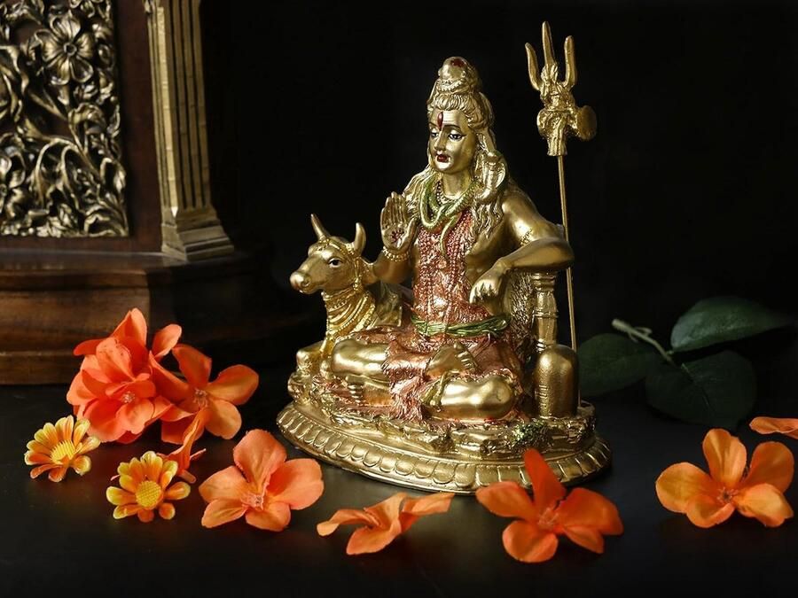 Hindu Heer Shiva Nandi Standbeeld Indian Diwali Gifts God Idol India Ganpati Murti Pooja Item