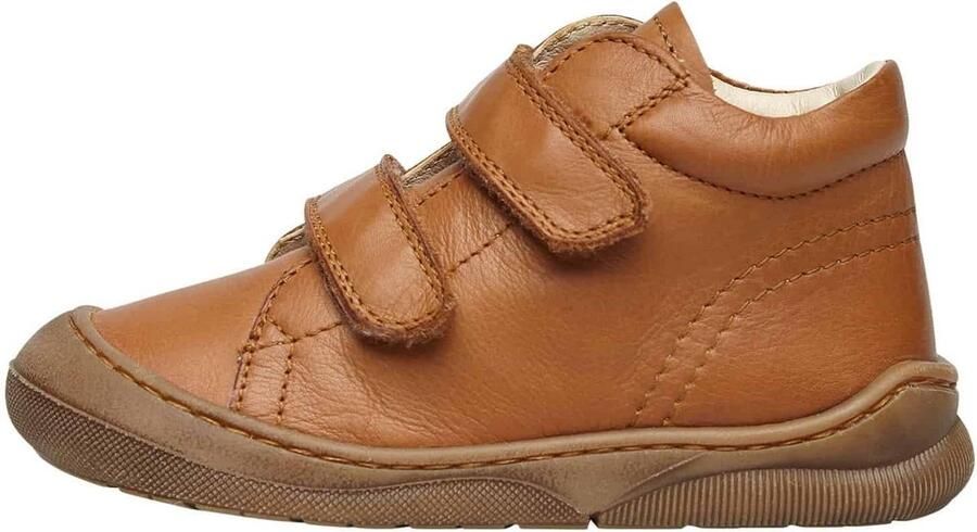 Hoge Babyschoenen van Zacht Leer met Dubbele Klittenbandsluiting