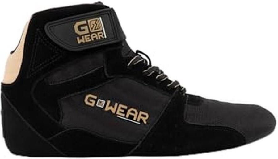 Hoge bodybuilding sneakers zwart goud