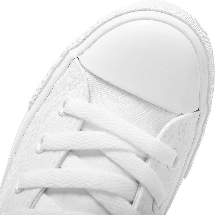 Hoge Canvas Dames Laarzen met Veters en Rits