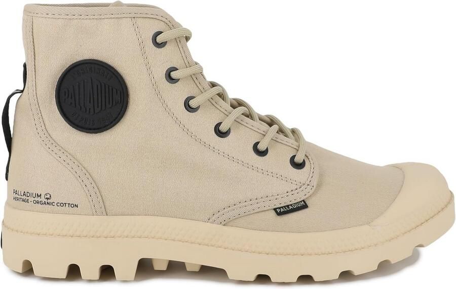 Hoge Canvas Sneakers met Organisch Materiaal en Urban Heritage Stijl