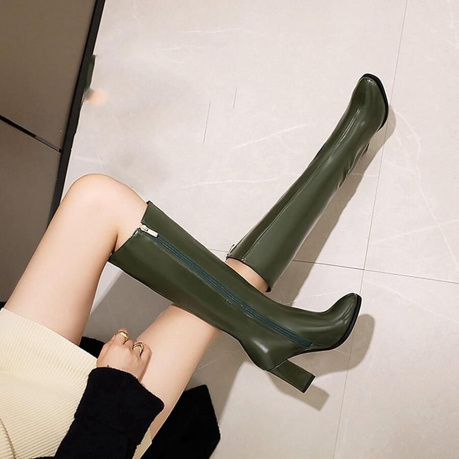 Hoge Dames Laarzen Kuithoogte Comfortabele Pasvorm