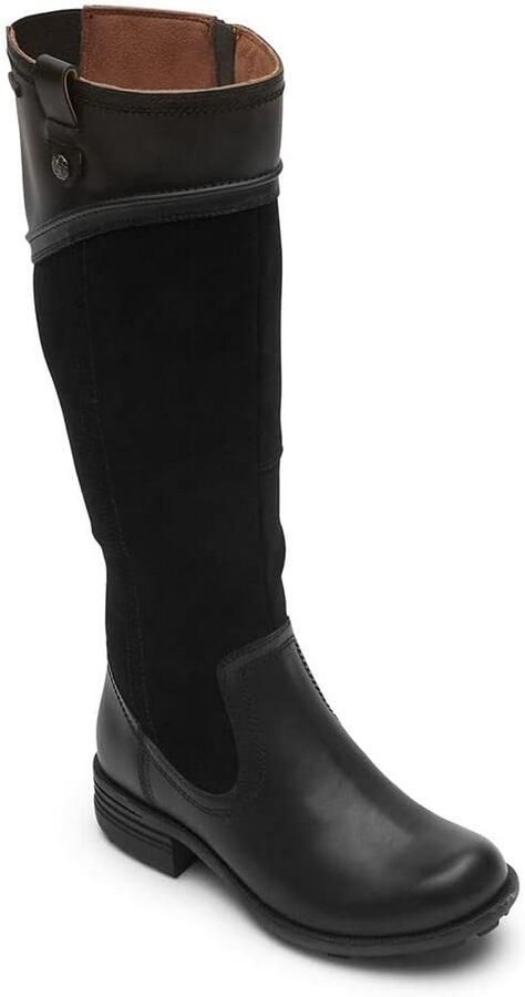 Hoge Dames Laarzen van Leer en Suède Waterdicht en Duurzaam