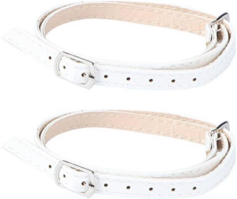 Hoge hak schoenriemen afneembare leren vervanging met gesp vrouwen enkelveters antislip