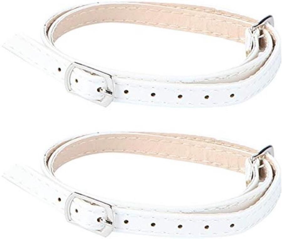 Hoge hak schoenriemen afneembare leren vervanging met gesp vrouwen enkelveters antislip