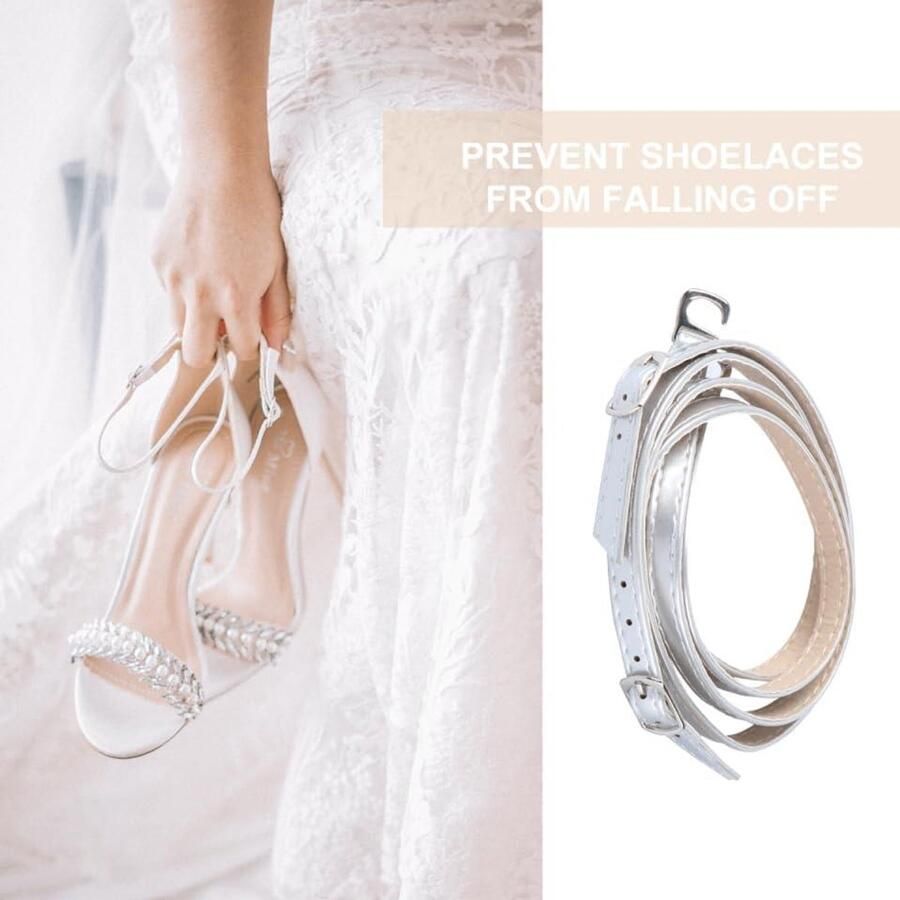 Hoge hakken enkelriemen in wit met zwarte gymschoenen voor dames vervangende veters pumps