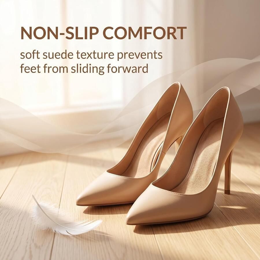 Hoge hakken inlegzolen voor dames zelfklevend en antislip 3 4 tipvorm zachte kussens voor pumps sandalen en ballerina's