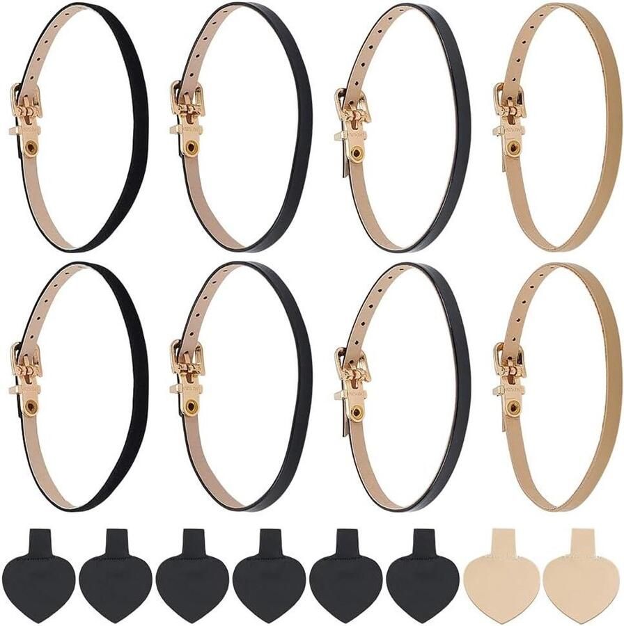 Hoge Hakken Schoenriemen Verstelbare Band Zwart Enkelbandjes Vervanging Hakken Accessoires