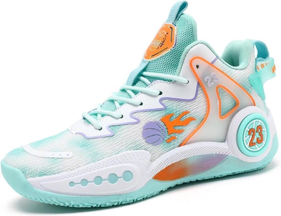 Hoge Heren Basketbalschoenen Trendy Graffiti Stijl Sportschoenen voor Hardlopen en Trainen