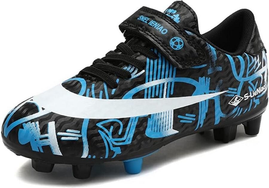 Hoge Kindervoetbalschoenen voor en Ade de Sneakers met Veters