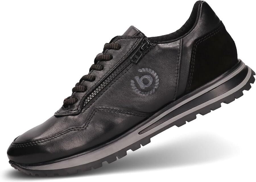 Hoge Kwaliteit Heren Sneakers met Vetersluiting Zwart