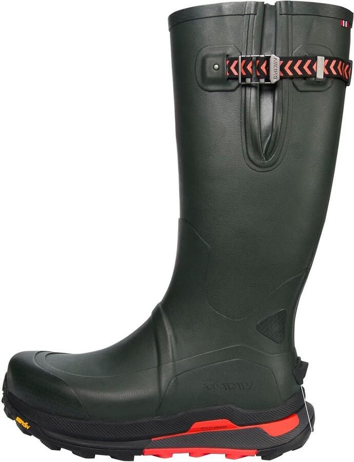 Hoge Laarzen Jachtlaarzen Rubberlaarzen Outdoor Wandelen Vibram MegaGrip Zool Unisex Bruin