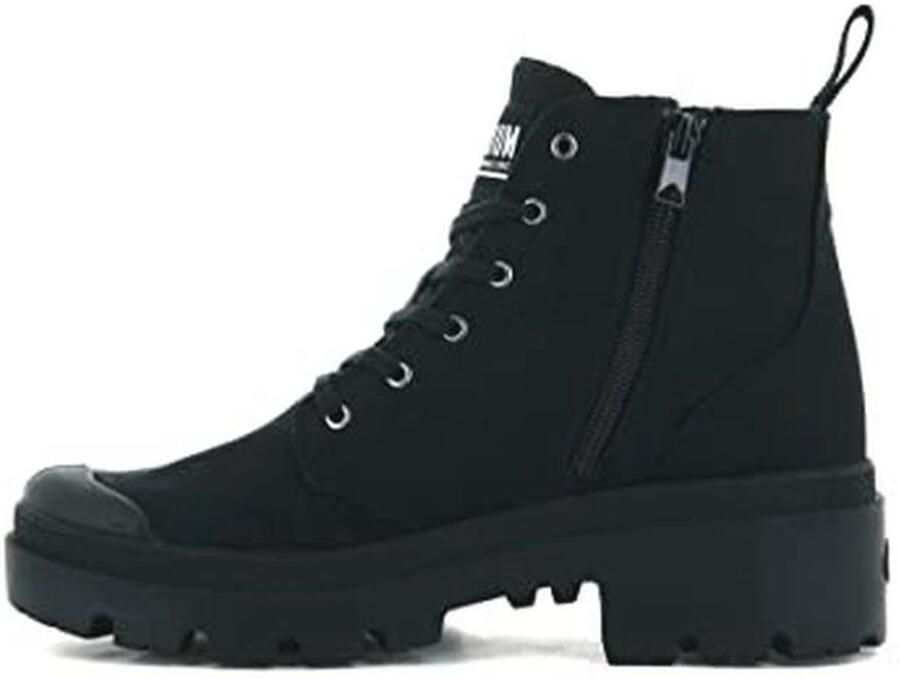 Hoge Laarzen van Twill Stof Elegante Urban Schoen