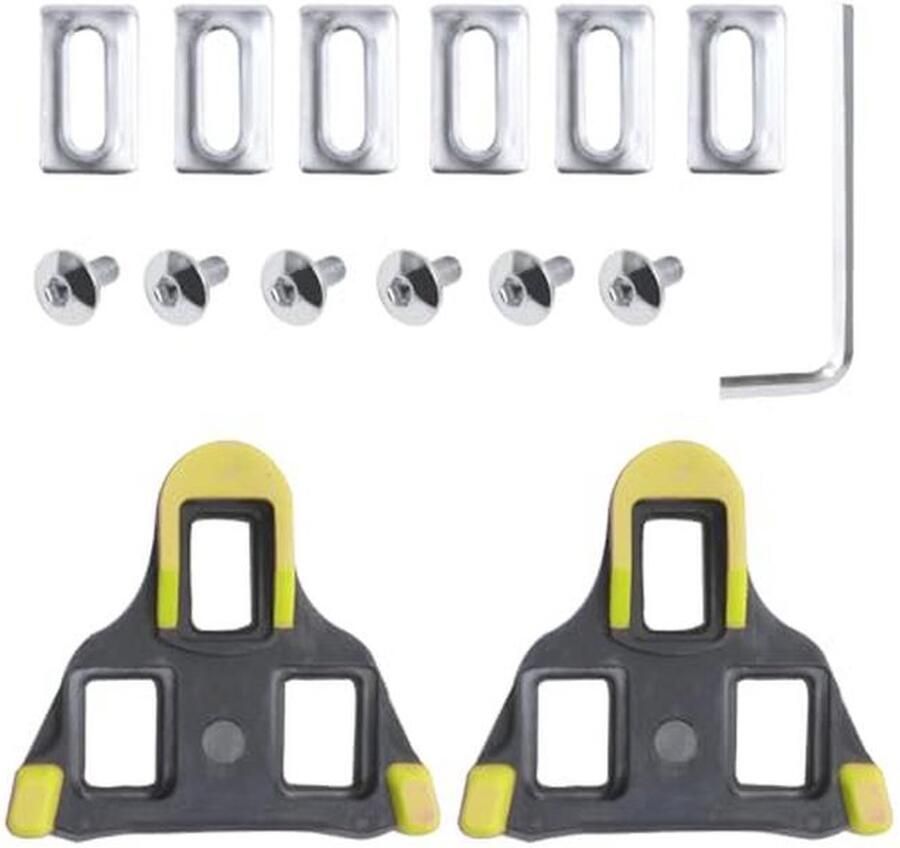 Hoge Prestaties Fietsschoenen voor SPD SL Pedaalplaten Geel en Zwart