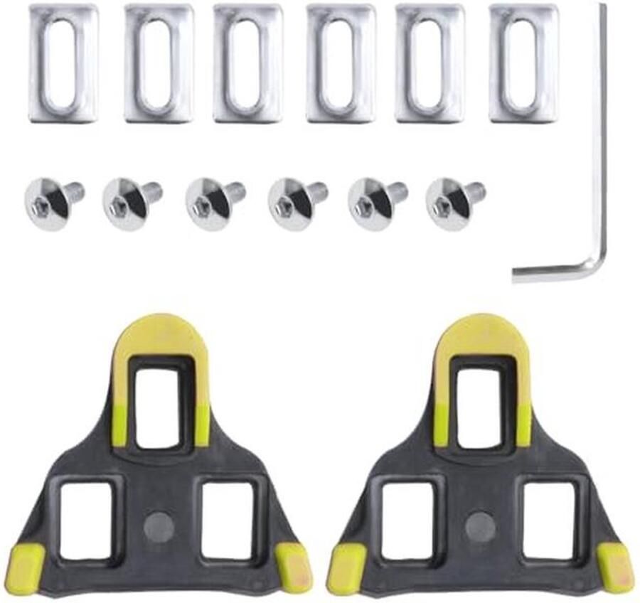 Hoge Prestaties Fietsschoenen voor SPD SL Pedaalplaten Geel en Zwart