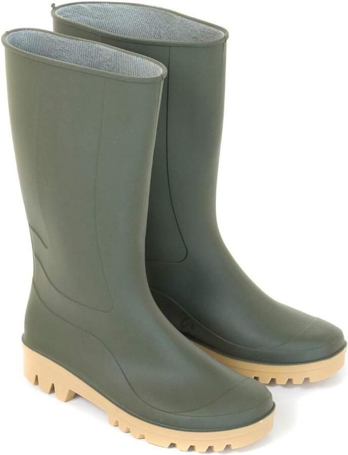 Hoge PVC Werklaarzen Groen Waterdicht Comfortabel voor Tuin en Buitenwerk
