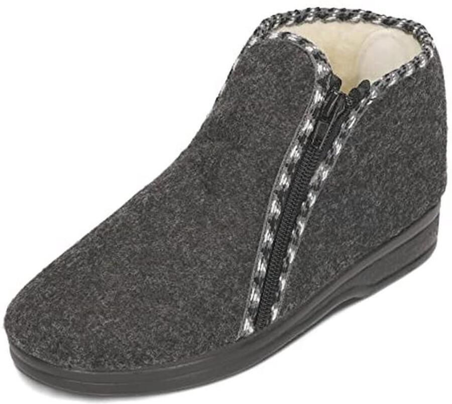 Hoge Slippers voor Dames Geïsoleerd met Schapenwol