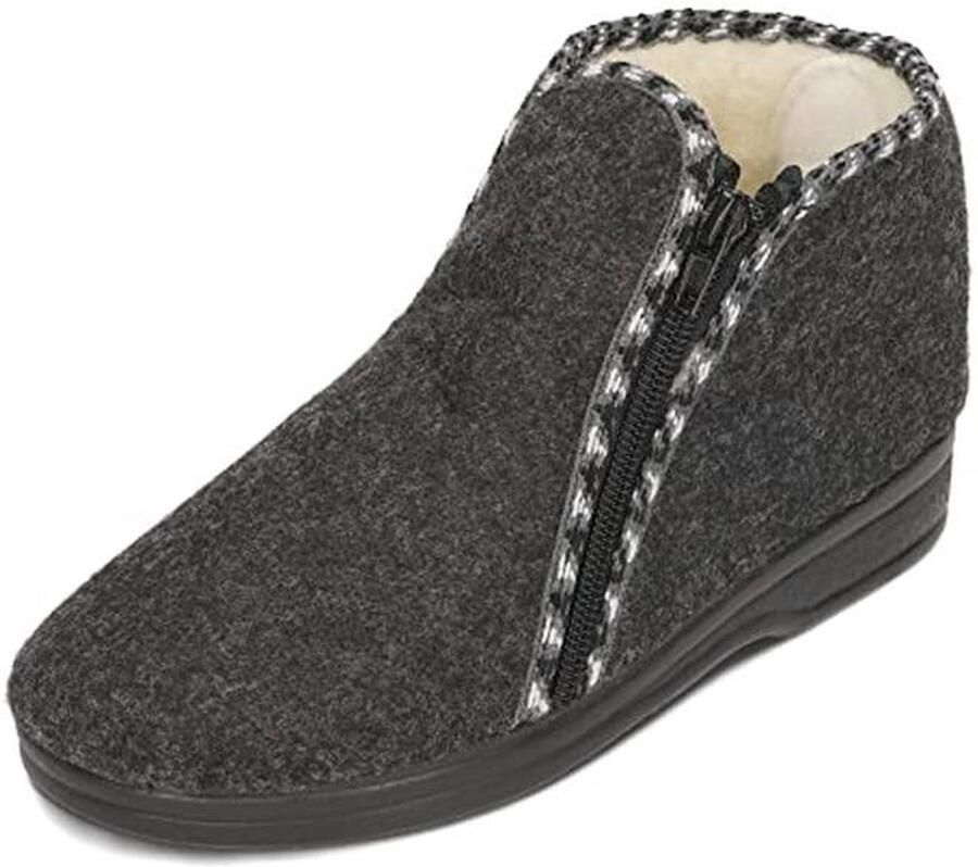 Hoge Slippers voor Dames Geïsoleerd met Schapenwol