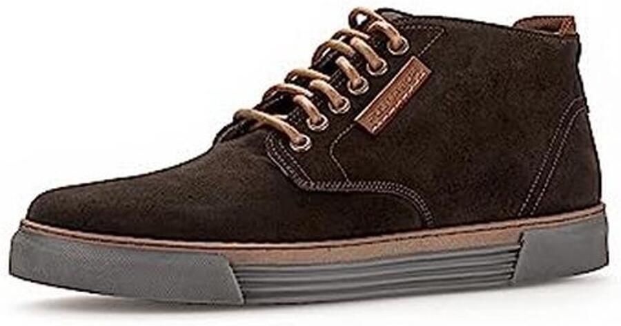 Hoge Sneakers voor Heren van Gecertificeerd Leer met Verwisselbaar Voetbed