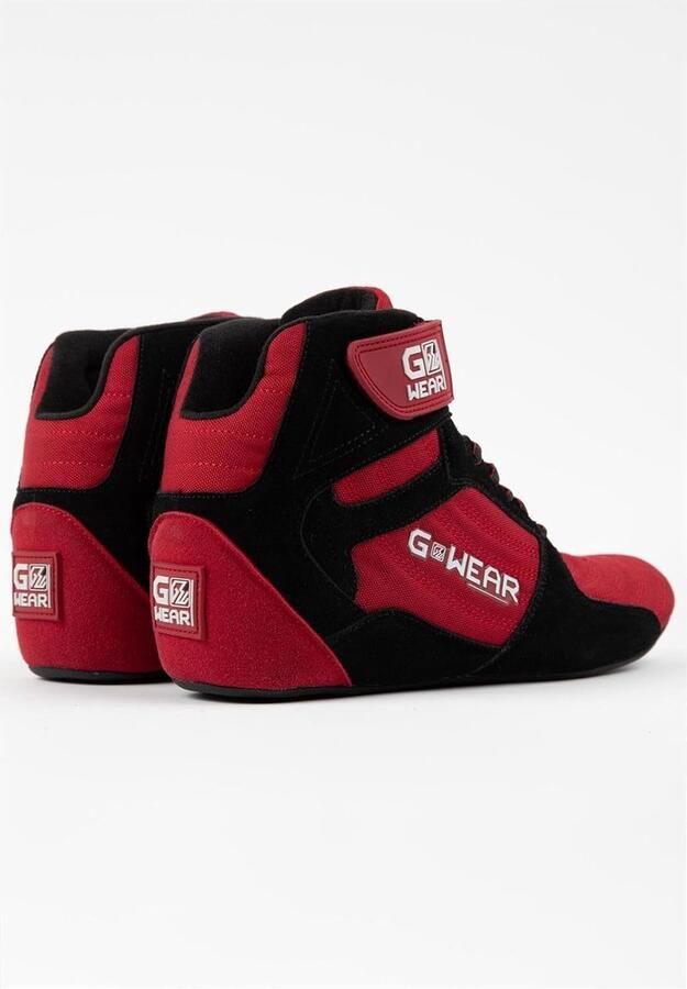 Hoge Sport Sneakers Rood Zwart voor Gewichtheffen