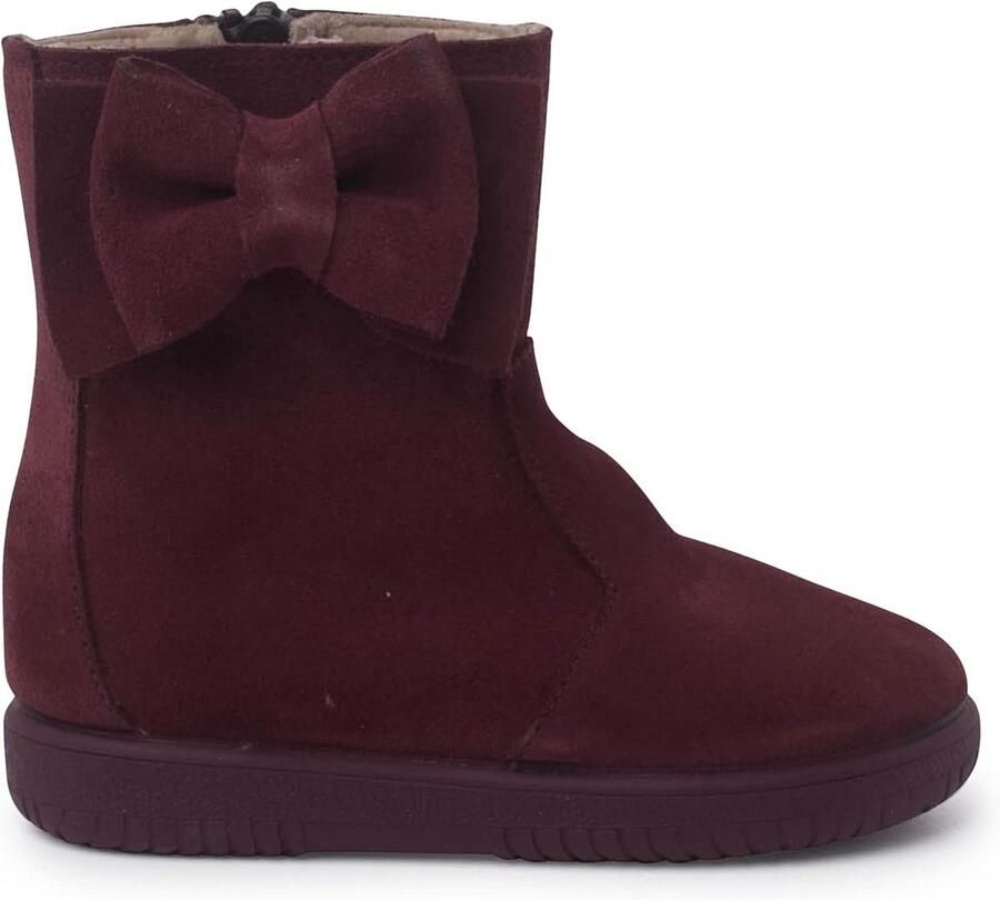 Hoge Suède Laarzen Voor Meisjes Met Grote Strik