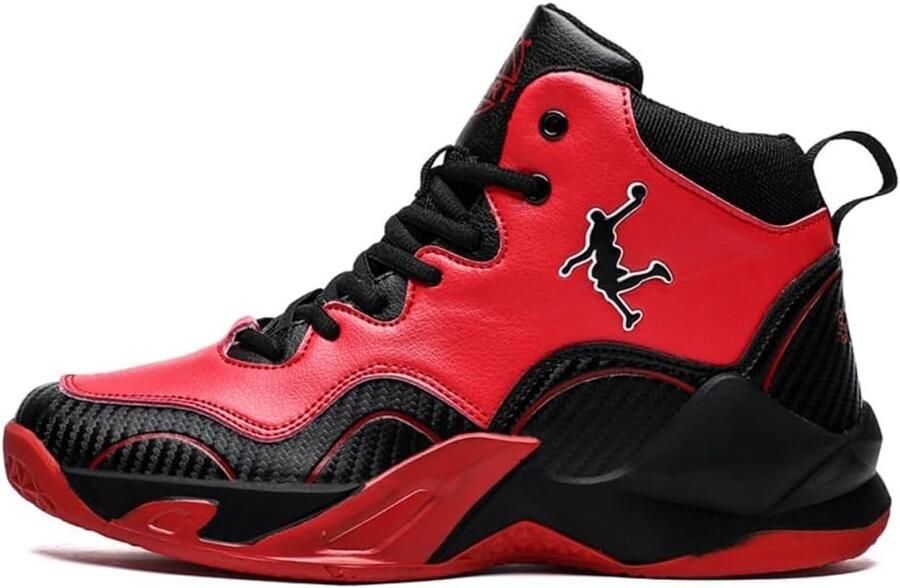 Hoge Top Basketbalschoenen Heren Ademend Antislip Sportschoenen voor Fitness en Wandelen