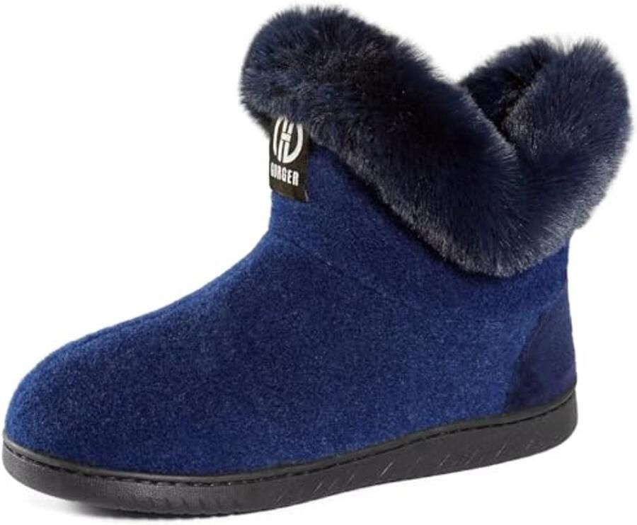 Hoge vilten huislaarzen dames pluche gevoerd