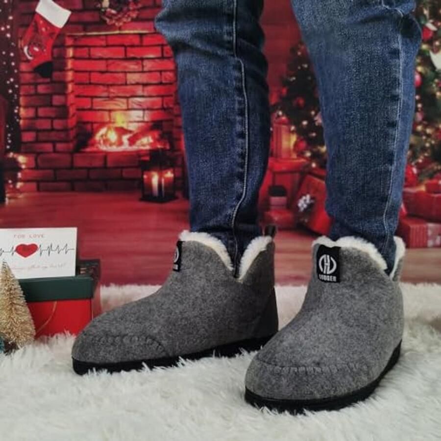 Hoge vilten huislaarzen voor en pluche gevoerd perfect voor winter