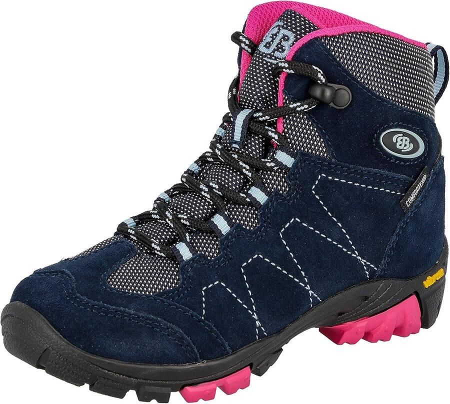 Hoge Wandelschoenen Kinderen Waterdicht Ademend Meisjes Blauw Roze
